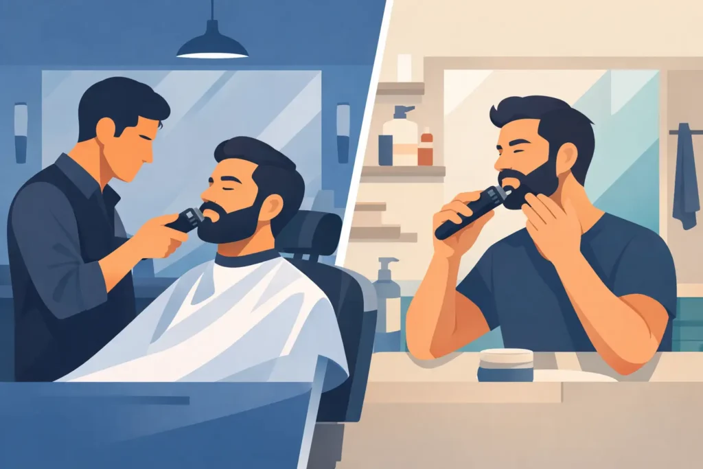 Beard Trim Versus Self Trimming