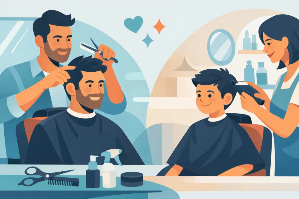 Why a Father Son Haircut Package Works