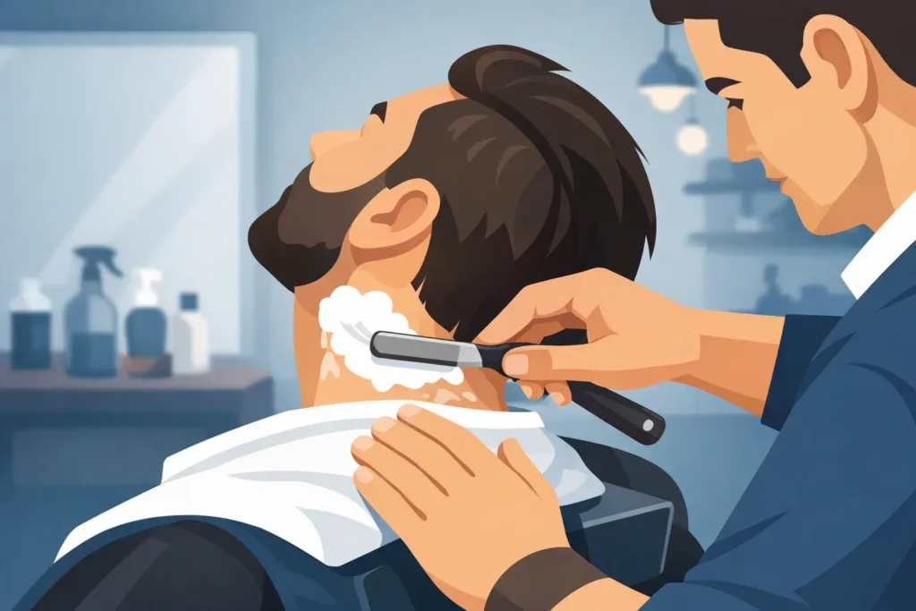 Why a Razor Neck Shave at the Barber Matters