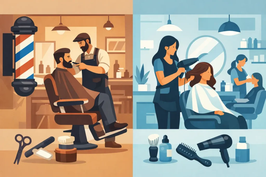 Barber Shop Versus Chain Salon